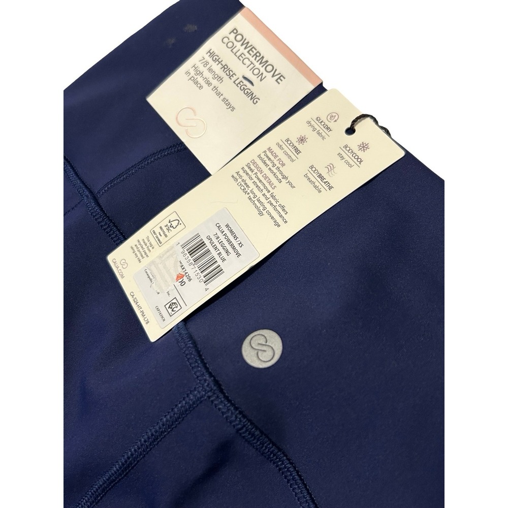 Calia PowerMove High-Rise 7/8 Legging Opulent Blue Sz XS NWT - Picture 2 of 3